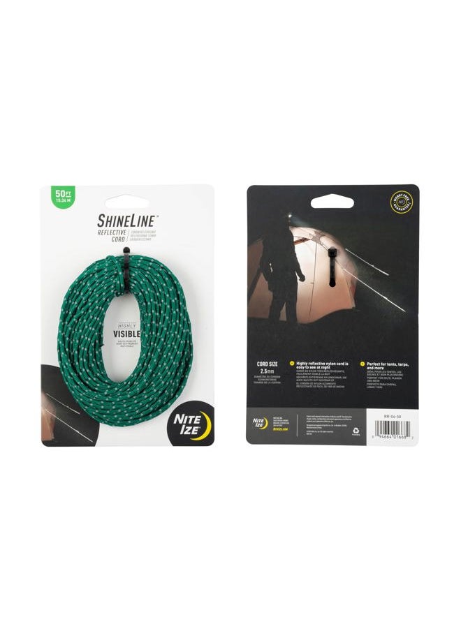 NITE IZE ShineLine Reflective Cord - Heavy-Duty Reflective Nylon Rope - Utility Cord for Hiking, Camping, Boating & Backpacking Essentials - Green, 50 Feet  - Image 5