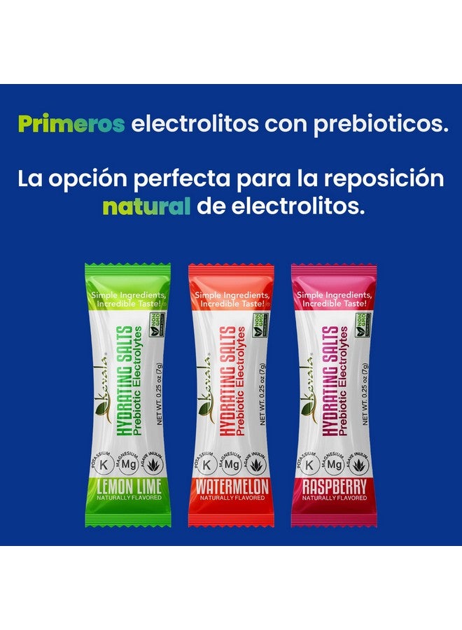 kevala Electrolytes Powder - Zero Sugar - Hydrating Salts with Prebiotic Agave Inulin - Variety Pack - Watermelon - Lemon Lime - Raspberry - 15 Count Hydration Packets - Powder Drink - Image 4