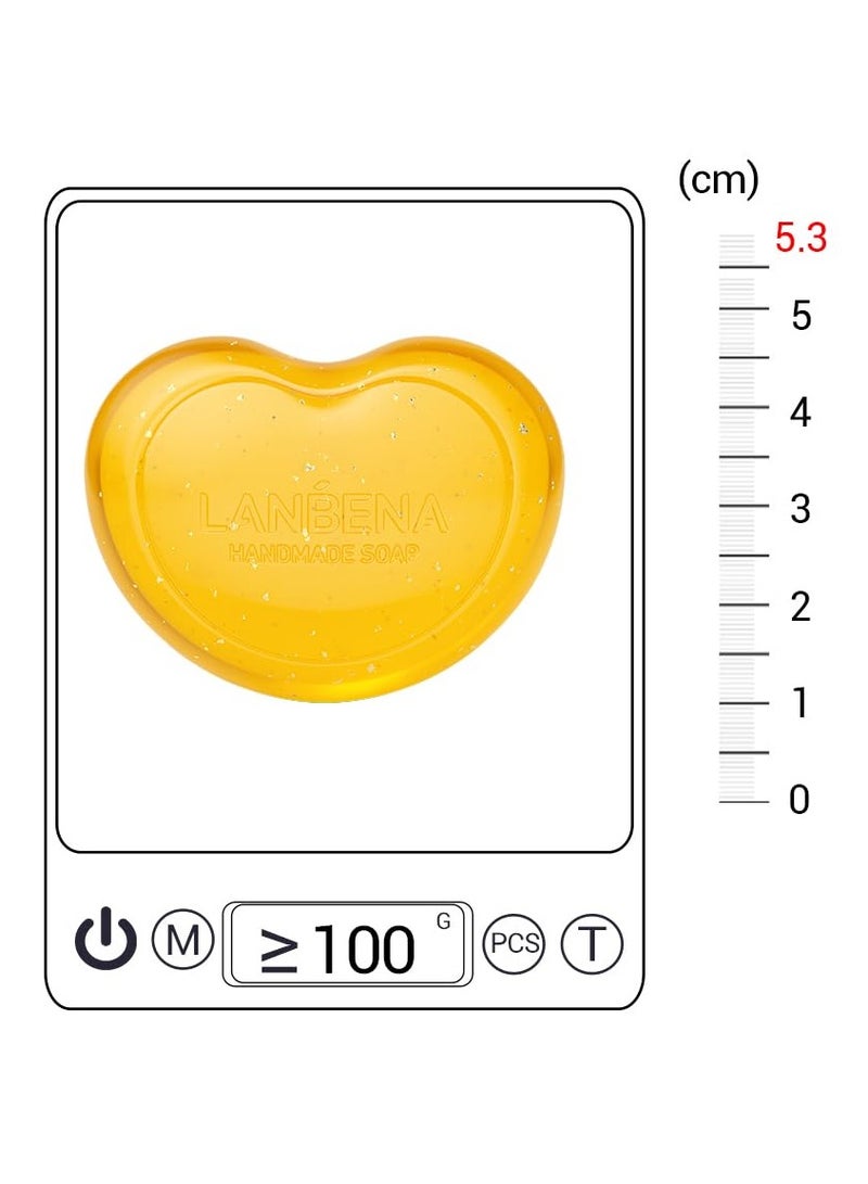 لان بينا صابون مرطب من الذهب 24 كيلومتر يعزز مرونة البشرة ويجعل بشرتك أكثر حساسية ونعومة ويقلل من التجاعيد ويبدو أصغر سناً ومناسب لجميع أنواع البشرة 3.4 أونصة - Image 5