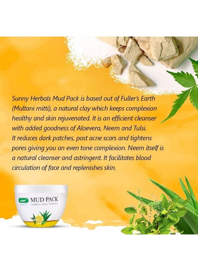 Sunny Mud(Multani Mitti) Pack 150Gm With Goodness Of Aloevera Neem & Tulsi ; Increases O2 Availability To Skin ; Reduces Aging Lines Dark Patches Keeps Skin Smooth & Radiant ; All Skin Type 150Gm  - Image 5