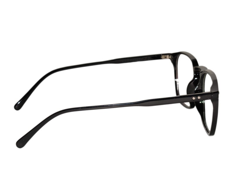 Peter Jones Black Square Medium Unisex Optical Frame (110B) - Image 4