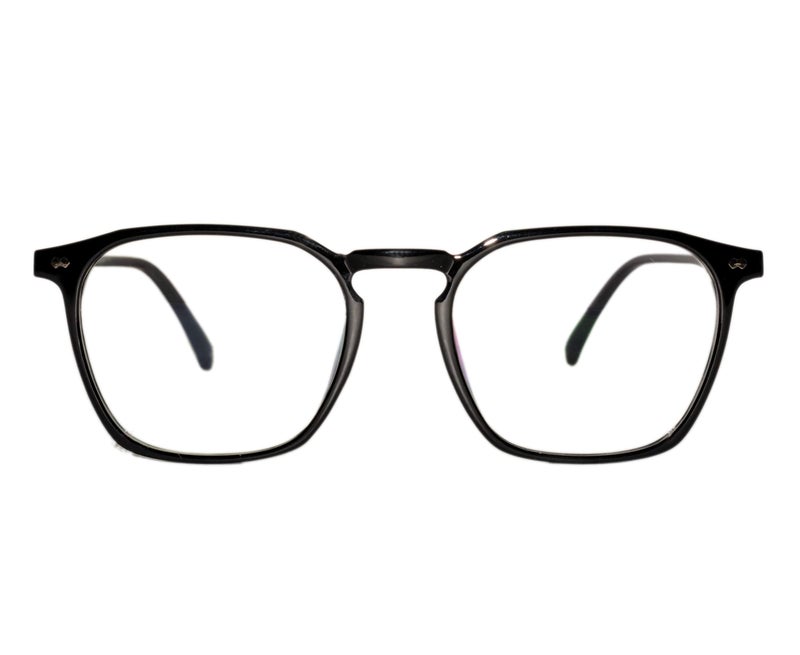 Peter Jones Black Square Medium Unisex Optical Frame (110B) - Image 3
