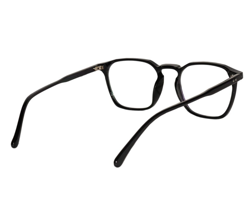 Peter Jones Black Square Medium Unisex Optical Frame (110B) - Image 5