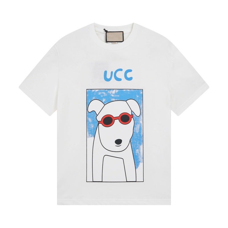 New Puppy Animal Pattern Series Printed Short-Sleeved T-Shirts For Men And Women, Versatile Loose Casual Fashion Short-Sleeved T-Shirts - Image 3