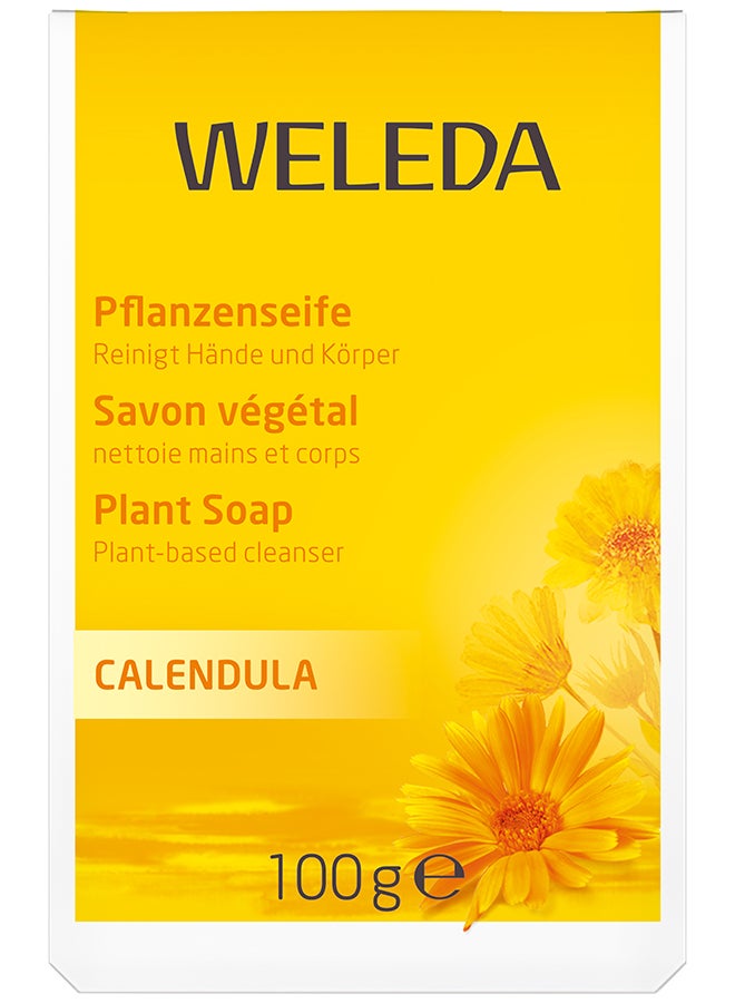 Weleda Calendula Vegetable Soap (100 g) – Gentle Cleansing Bar for Sensitive Skin, with Organic Calendula, Plant-Based Formula - Image 1