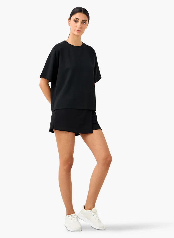 ADOT by Splash Oversized T-shirt with Side Slit