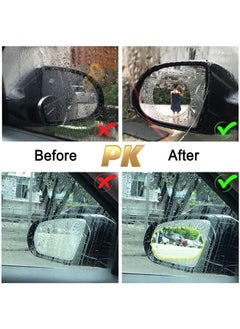 Generic Car Rearview Mirror Film, Anti Fog, Anti Glare, Anti Scratch, HD Nano Clear Protective Sticker Film for Side Windows, Rainproof, Waterproof, Safe Driving, 2 Pieces  - Image 5
