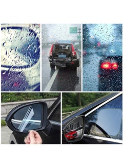 Generic Car Rearview Mirror Film, Anti Fog, Anti Glare, Anti Scratch, HD Nano Clear Protective Sticker Film for Side Windows, Rainproof, Waterproof, Safe Driving, 2 Pieces  - Image 3