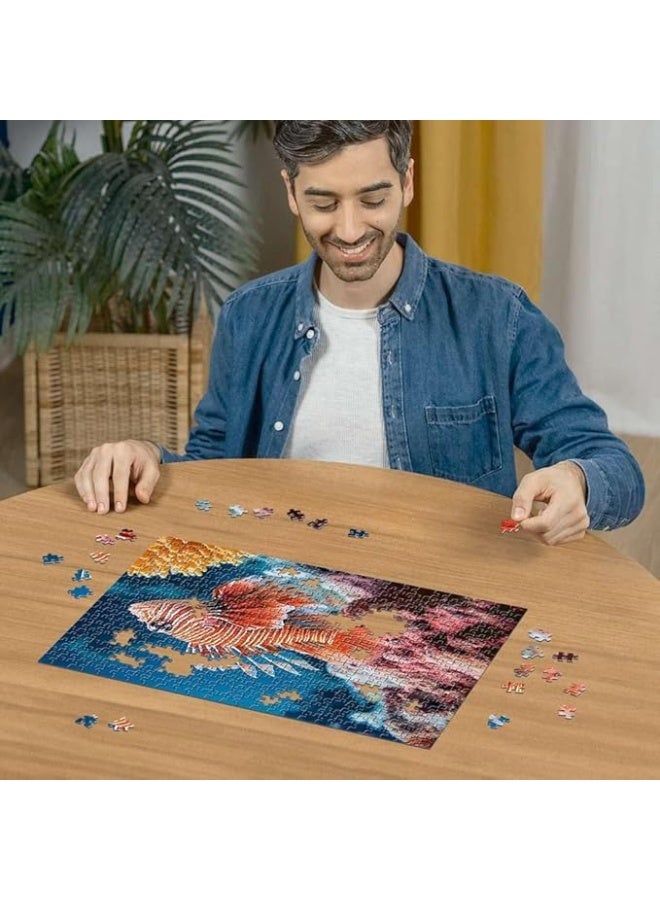 Ravensburger بازل رافنسبورجر سمكة الأسد الحمراء 500 قطعة - Image 3