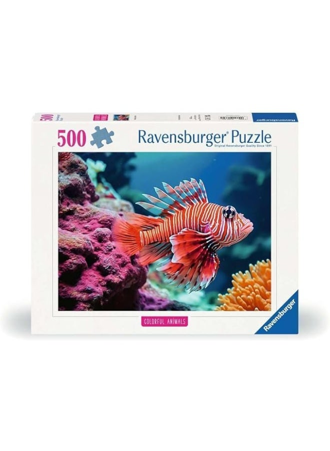 Ravensburger بازل رافنسبورجر سمكة الأسد الحمراء 500 قطعة - Image 1