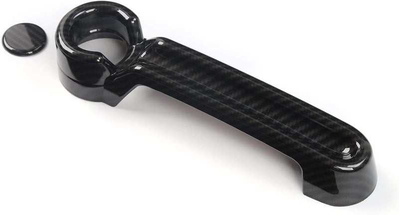 JeCar Door Handle & Tailgate Handle Cover ABS Trim Kit for Jeep Wrangler JK JKU, Liberty, and Dodge Nitro - Carbon Fiber Texture - Image 5
