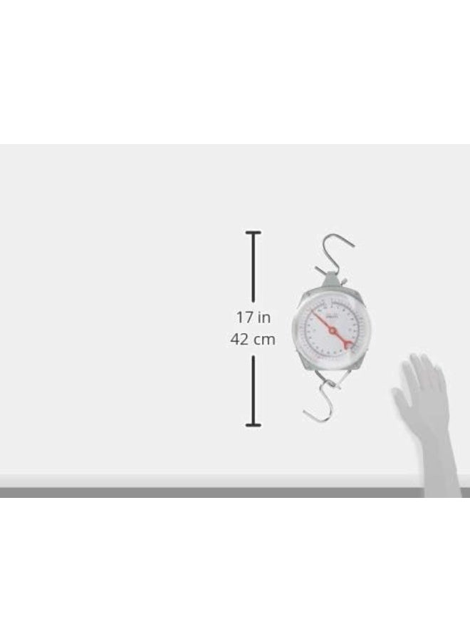 PITBULL Pit Bull 1 X 110 lb. Hanging Spring Kitchen Dial Scale, Silver - Image 2