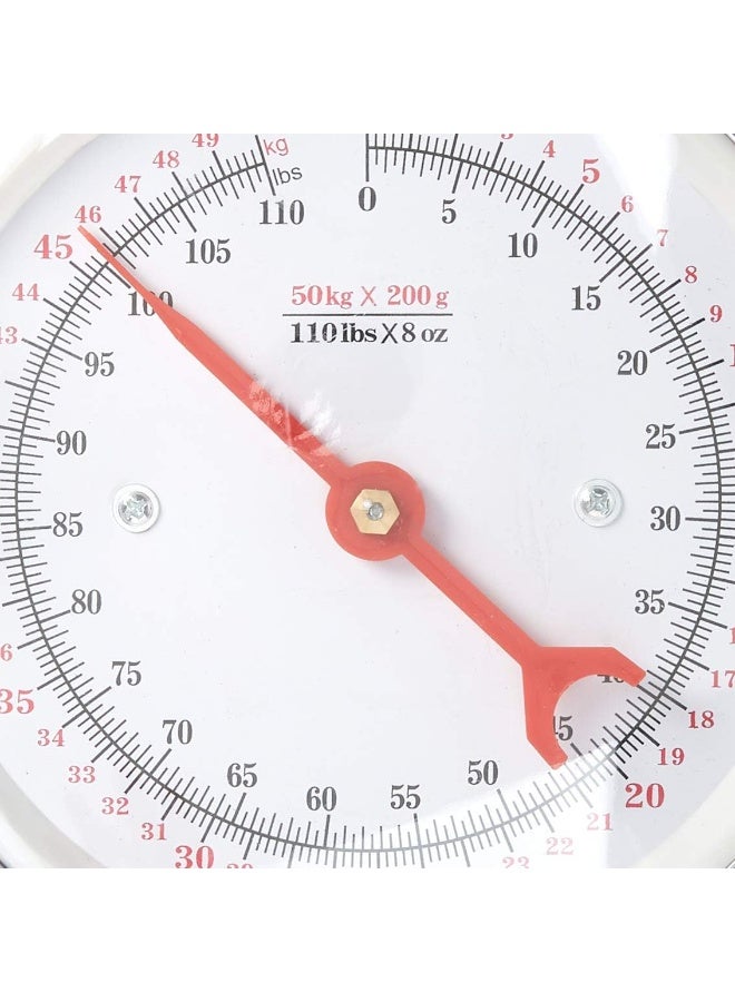 PITBULL Pit Bull 1 X 110 lb. Hanging Spring Kitchen Dial Scale, Silver - Image 4