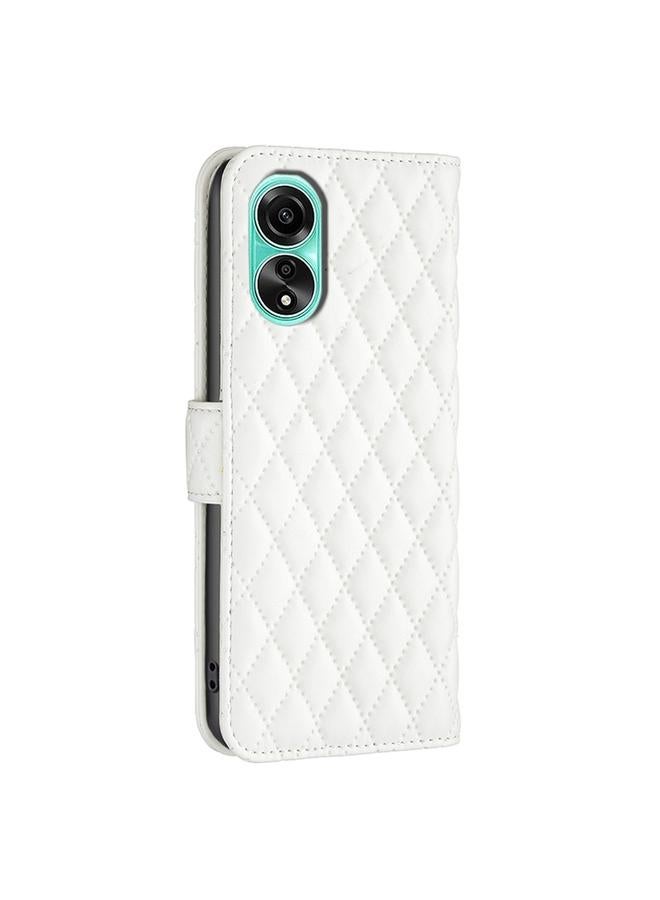 S-TOP Case For OPPO A78 4G Diamond Lattice Wallet Flip Leather Phone Case - Image 3