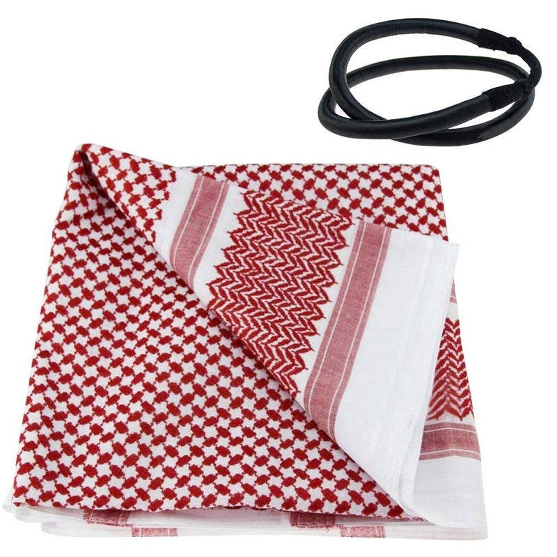 HOMELEX Keffiyeh Arab Head Scarf for Men Sheikh Muslim Turban Saudi Dubai Headwear - Image 3