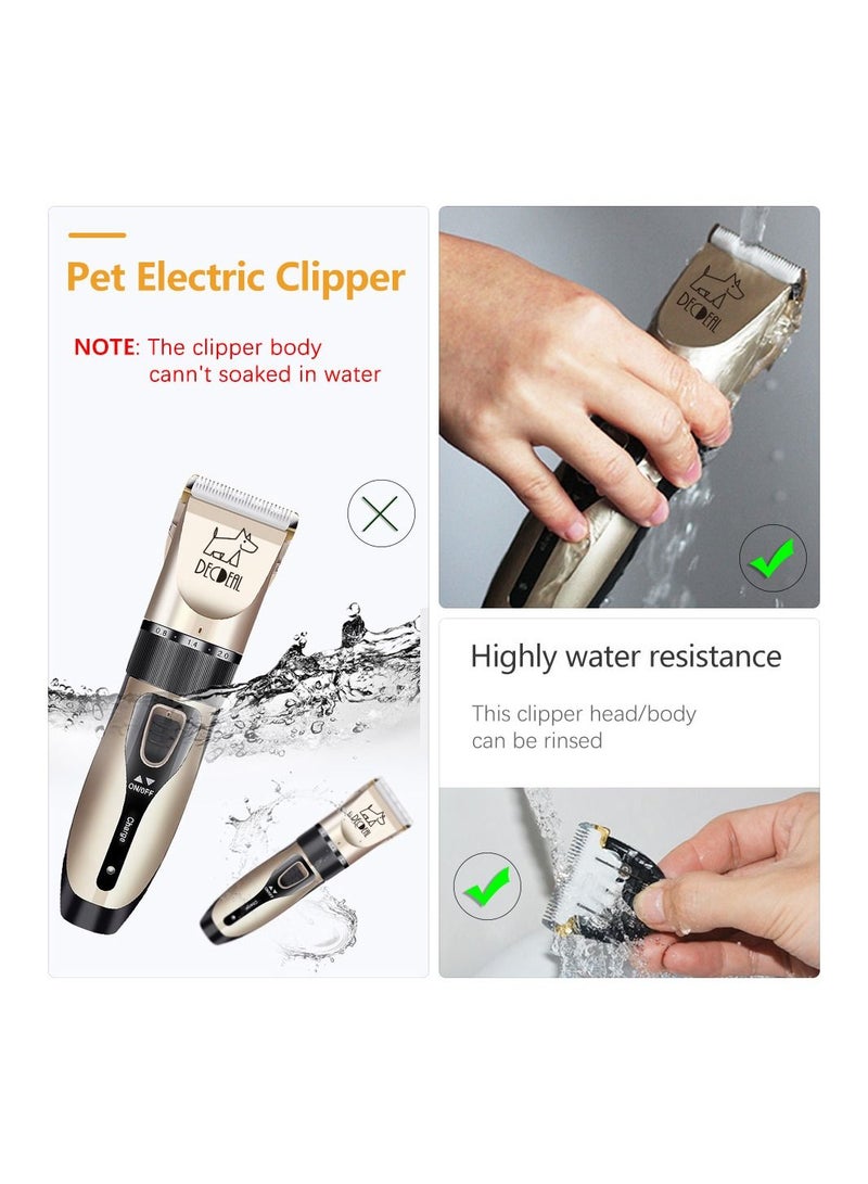 12-Piece Electric Power Clipper Pet Grooming Kit