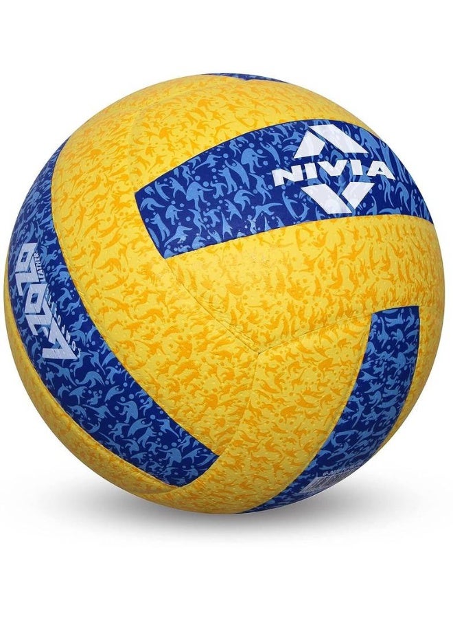 Nivia NIVIA G-2020 Volleyball - Size: 4  (Standard, Blue, Yellow) - Image 2