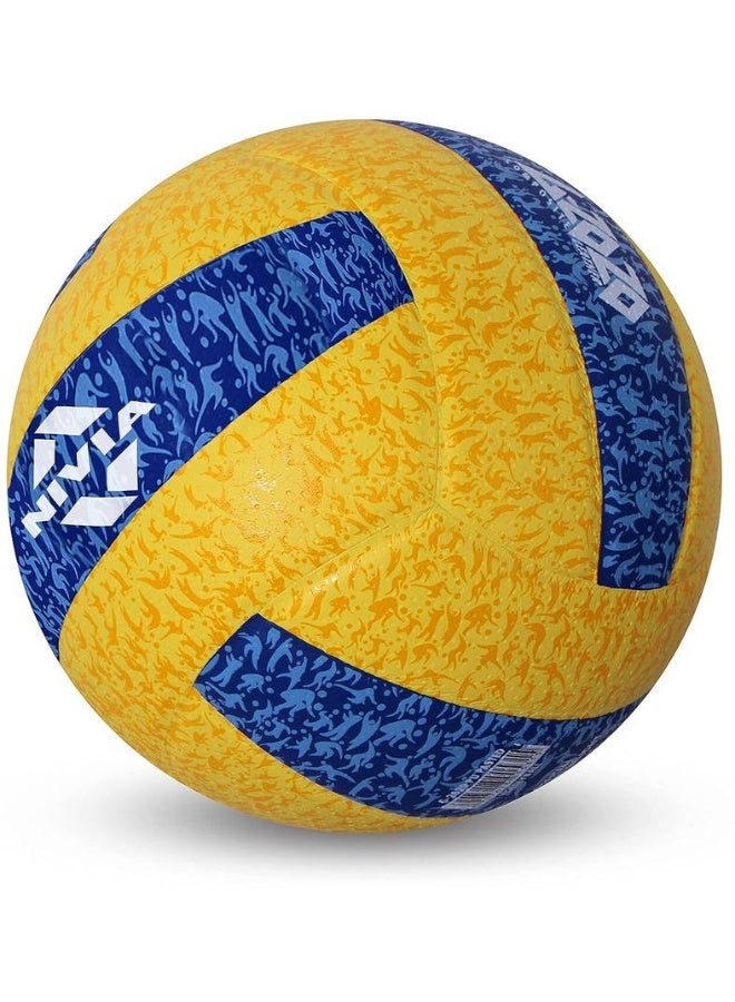 Nivia NIVIA G-2020 Volleyball - Size: 4  (Standard, Blue, Yellow) - Image 5