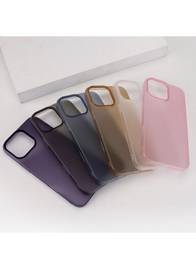 Generic - For Iphone 16 Frosted Ice Fog 16promax Phone Case For Iphone15Pro Protective Case PC Case 15 Ultra-thin-Colour:Matte Pc Shell [messi Pink] + Style-Applicable Model:[For Iphone 14promax] - Image 1