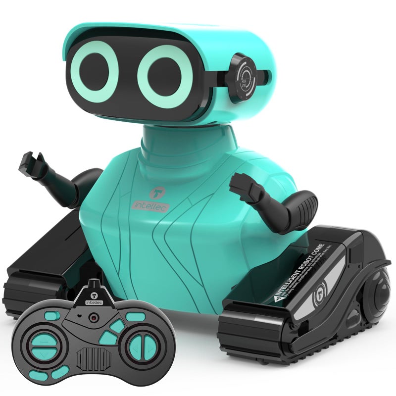 GILOBABY Robot Toys, Remote Control Robot Toy, RC Robots for Kids with LED Eyes, Flexible Head & Arms, Dance Moves and Music, Birthday Gifts for Boys Ages 3+ Years (Blue) - Image 1