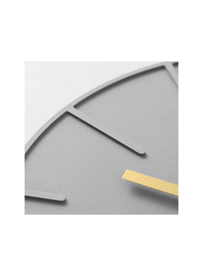 The Bros Wall Clock - Silent, Concrete-Made, Wall Hanging Clock, Simple, Modern, Scandinavian, 30CM, Room Decor, Living, Interior, Housewarming, Stylish, with Hooks - Image 3