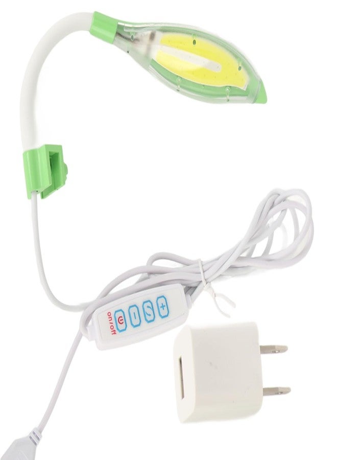 إستنك مصباح حوض سمك صغير من إستينك على شكل سلحفاة، مزود بمشبك تثبيت وقابس أمريكي، مصباح مياه البحر، ديكور عشبي - Image 1