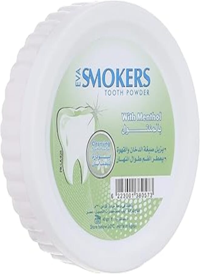Eva Smokers Tooth Powder With Menthol, 40 gm