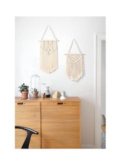 Antikiano Small Macrame 2 Pieces Wall Hanging & Wall Decor.New Bohemian Style 43x25 cm  - Image 2