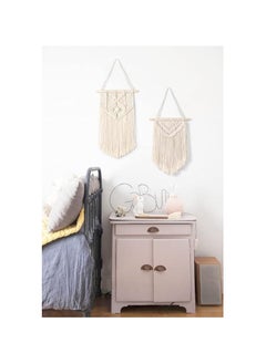 Antikiano Small Macrame 2 Pieces Wall Hanging & Wall Decor.New Bohemian Style 43x25 cm  - Image 3