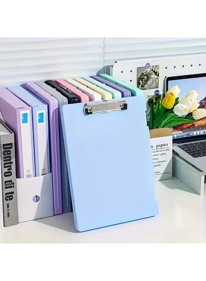 Green A4 Binder Organizer With Clips Heavy Duty ABS Plastic Document Holder - Image 1