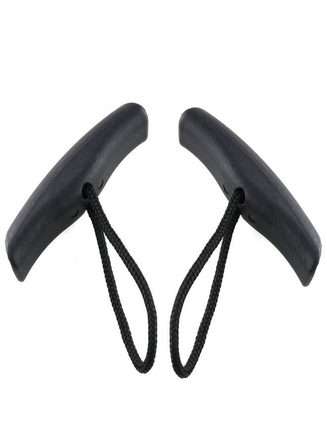 JCBIZ 2pcs 10cm Canoe Kayak Handles Carry Kit Heavy Duty Strong Toggle Handle Rope Pull Handle Cord T-Handle with Cord for Canoe - Image 2