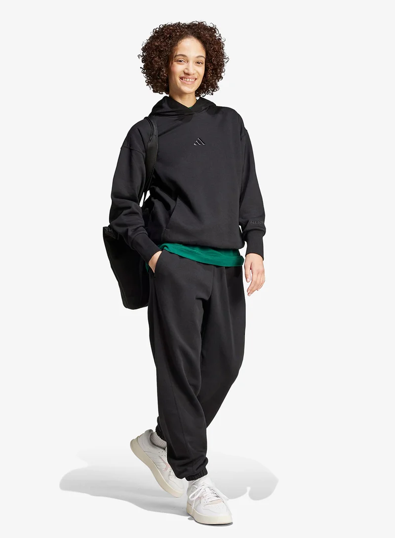 Adidas BLACK All Szn Fleece Loose Pants for Women | Best Price UAE