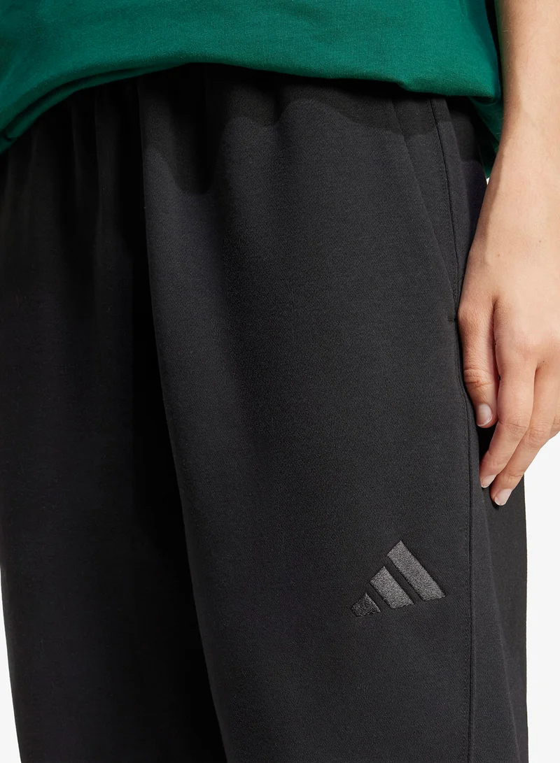 Adidas BLACK All Szn Fleece Loose Pants for Women | Best Price UAE