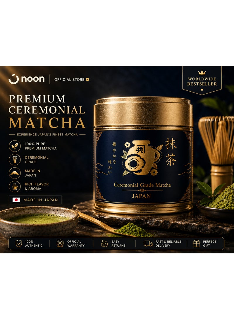 Matcha Tea Ceremonial Grade, Halal, Japan - 30G - Image 5