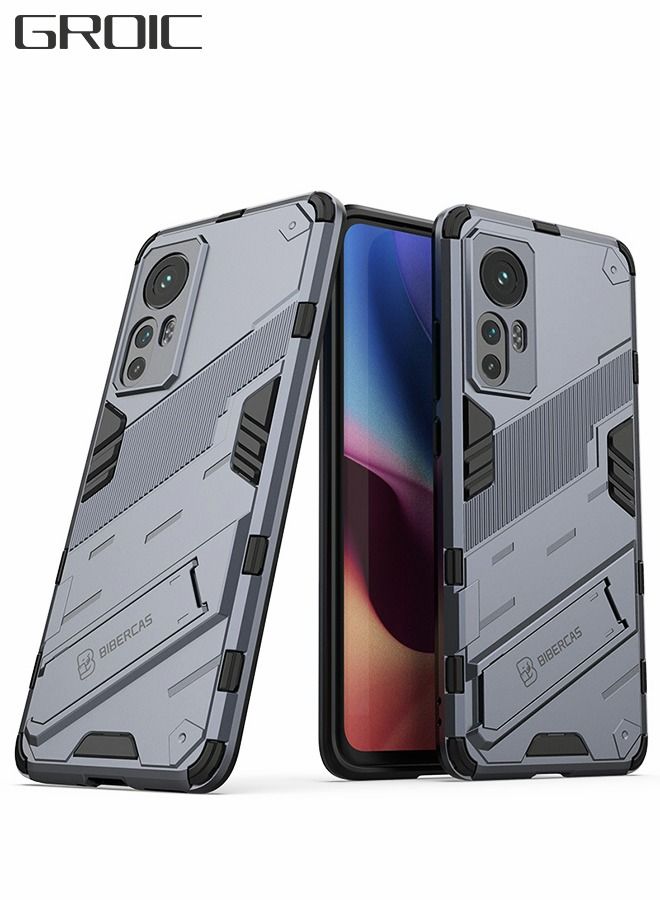 GROIC Phone case for Xiaomi 12 12S 12X 6.28 Inch Fine Hole Punk Case Shockproof Cover Hard Back Stand Slim - Image 1