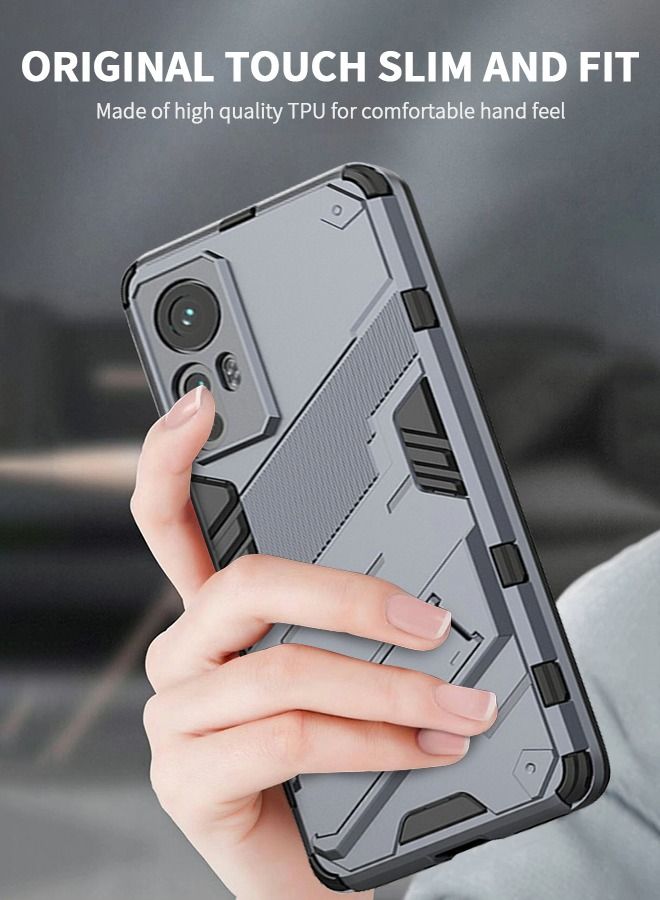 GROIC Phone case for Xiaomi 12 12S 12X 6.28 Inch Fine Hole Punk Case Shockproof Cover Hard Back Stand Slim - Image 2