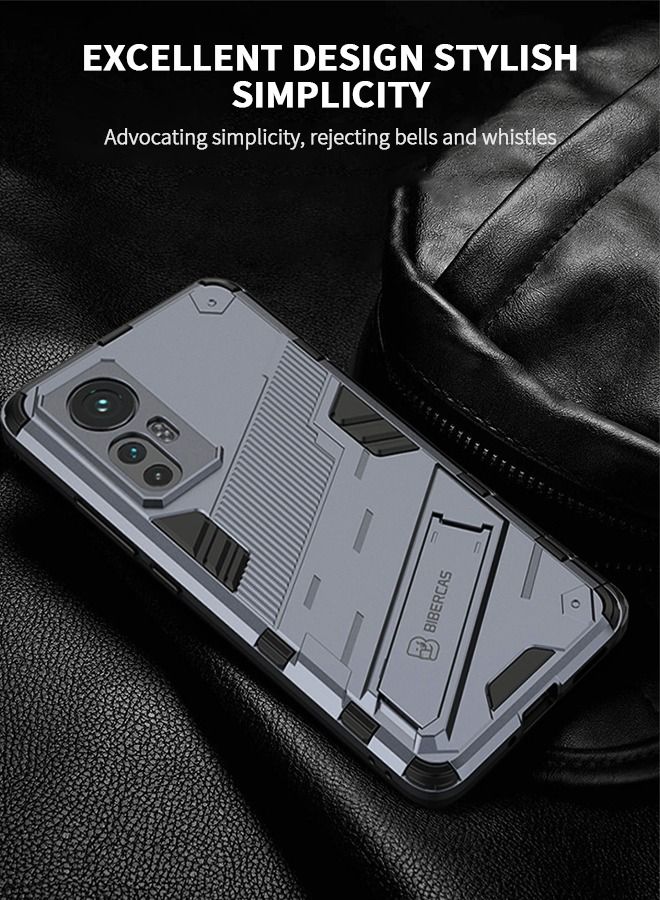 GROIC Phone case for Xiaomi 12 12S 12X 6.28 Inch Fine Hole Punk Case Shockproof Cover Hard Back Stand Slim - Image 3