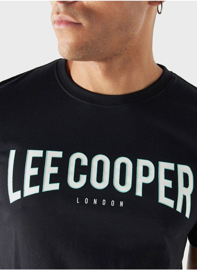 Lee Cooper - Graphic Print Crew Neck T-Shirt - Image 1