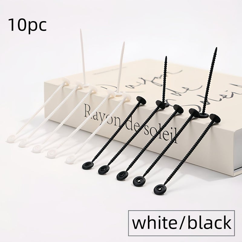 10pcs Flexible Binding Spines A4 Size Plastic Comb Binder Strips White for Paper Documents Proposals Reports Binding Supplies - Image 1