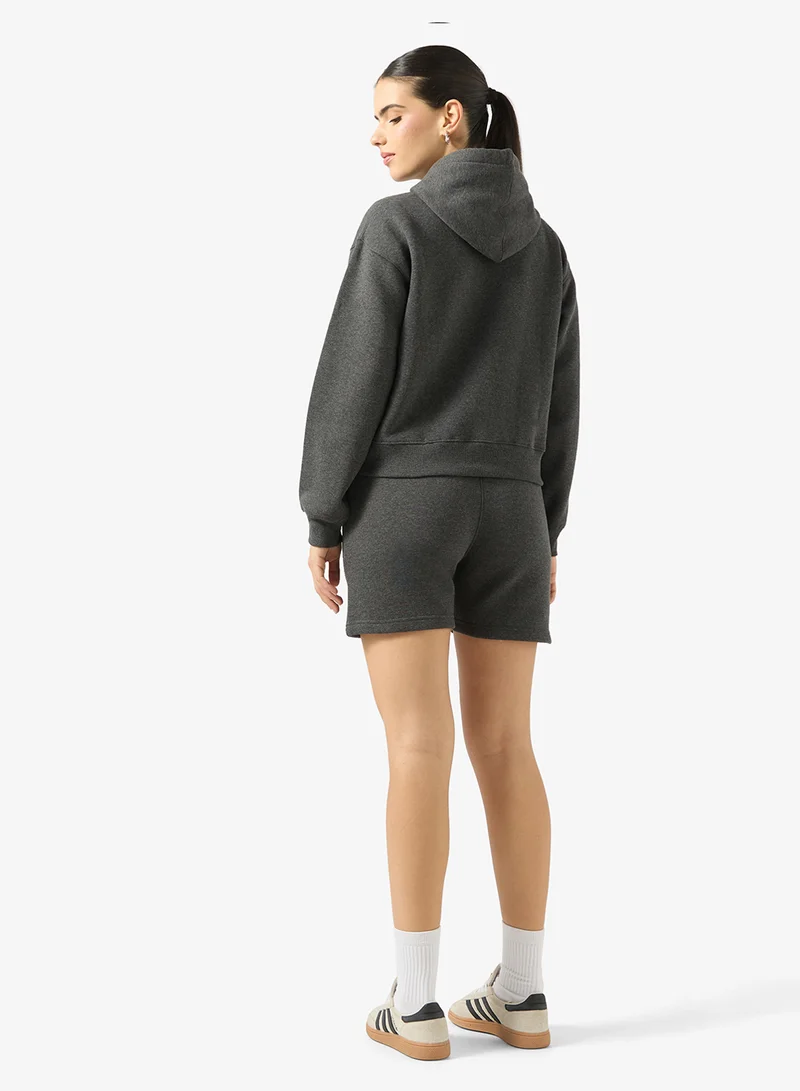 Ginger Basics Crew Neck Fleece Sweatshirt & Short Set