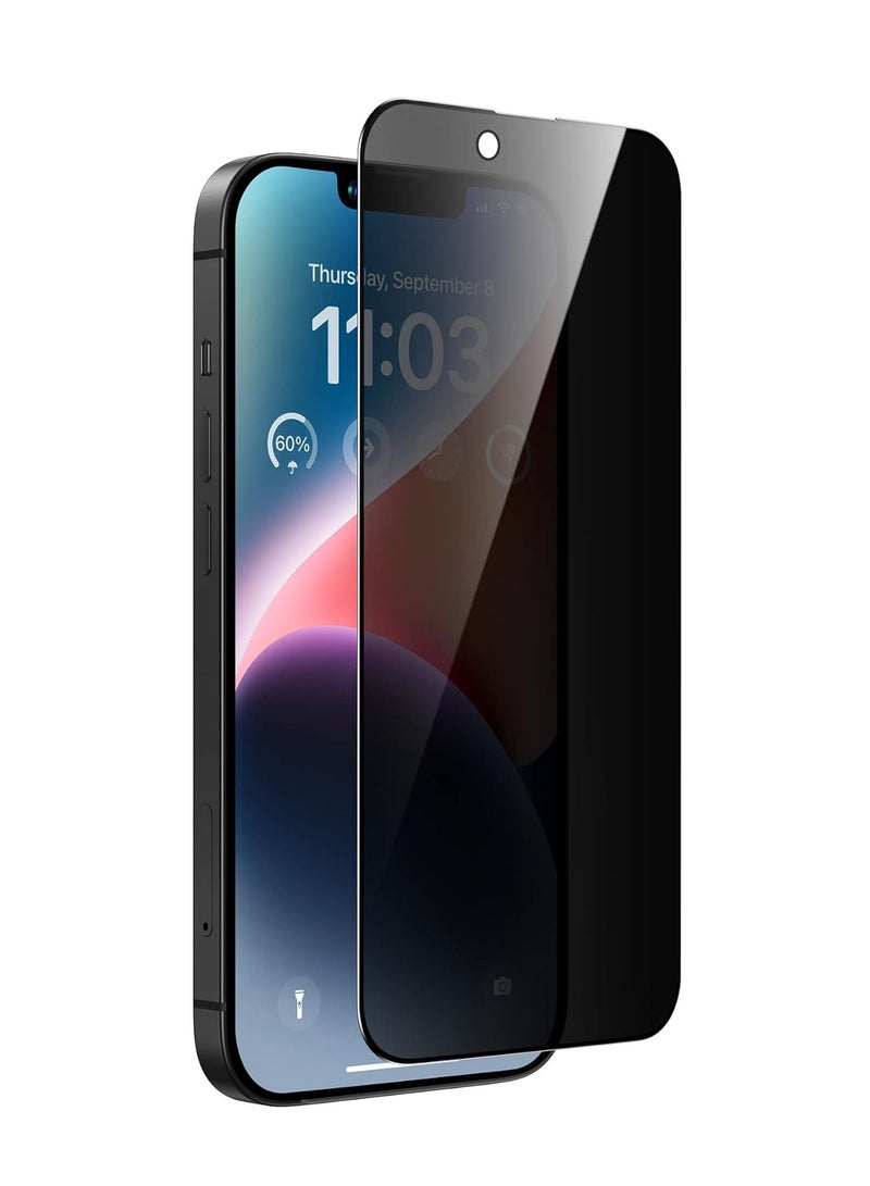 واقي شاشة زجاجي للخصوصية لهاتف iPhone 13 / iPhone 13 Pro / iPhone 14 من الزجاج المقوى - Image 1