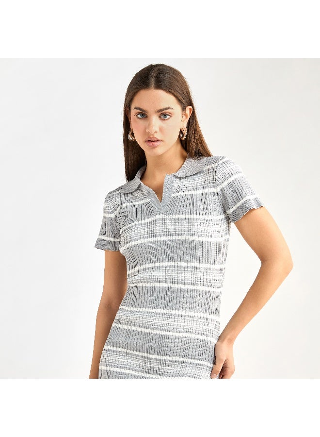 Splash FAV Striped Midi Dress - Image 4