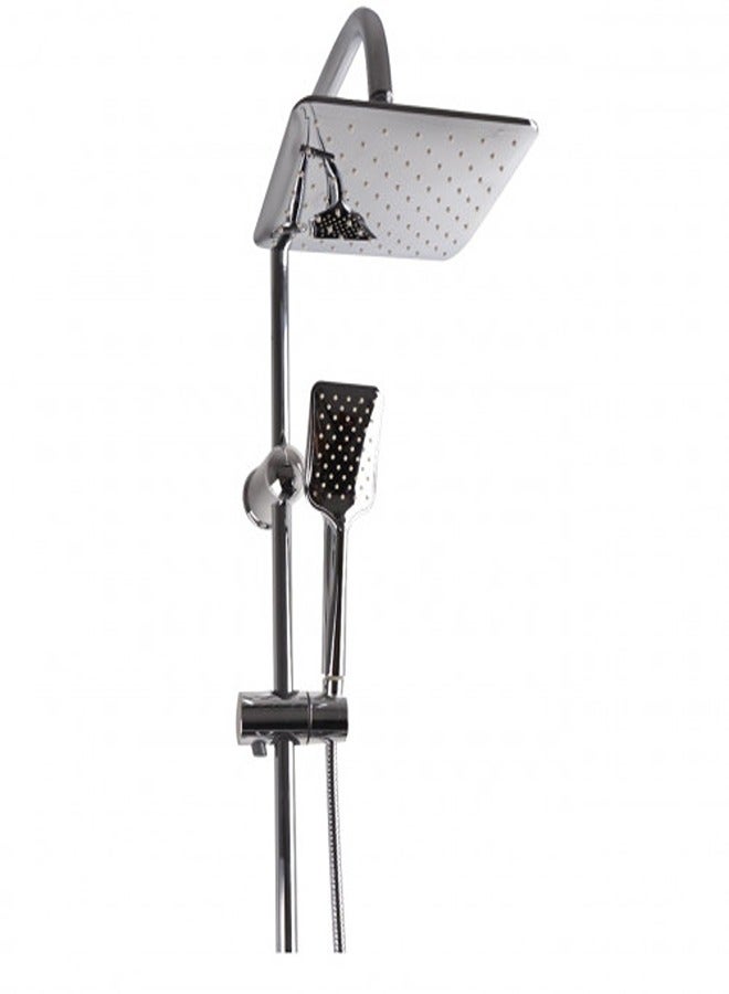 Shower system 2*1 rectangular bowl, Turkish San Marino silver