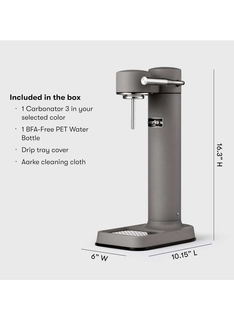 Aarke Aarke Carbonator 3, Sparkling Water Maker with Water Bottle, Matte Grey Finish  - Image 2