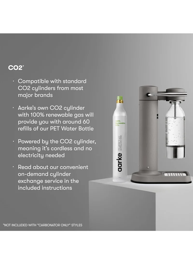 آرك Aarke Carbonator 3, Sparkling Water Maker with Water Bottle, Matte Grey Finish
