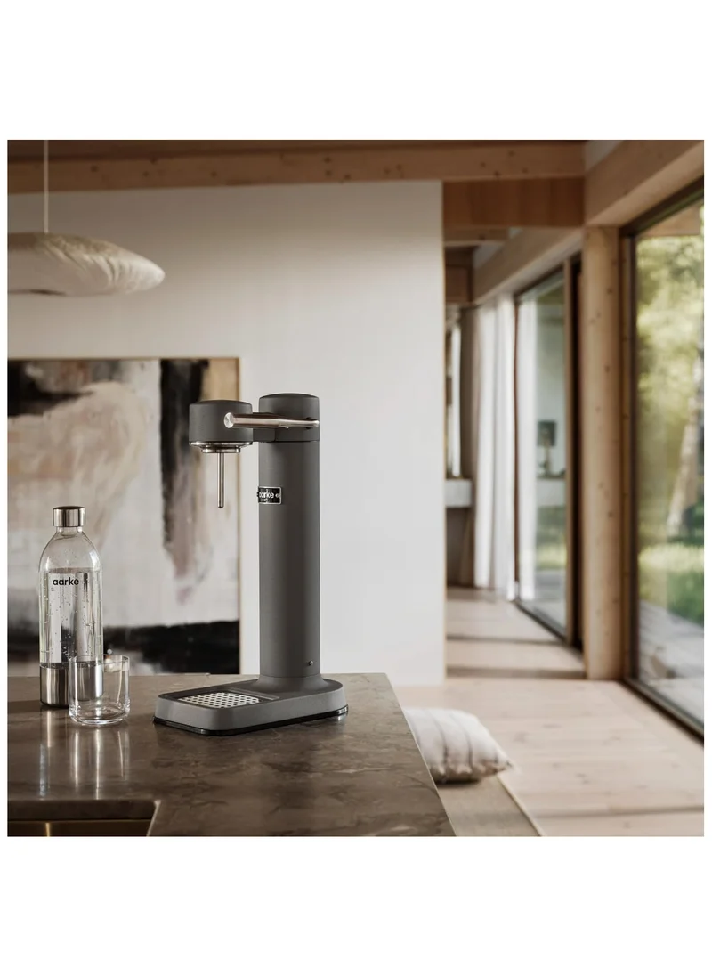 آرك Aarke Carbonator 3, Sparkling Water Maker with Water Bottle, Matte Grey Finish