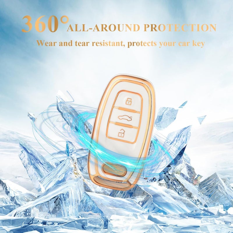 OFFCURVE Car Key Cover - Stylish Key Fob Protector for Audi Models - Image 4