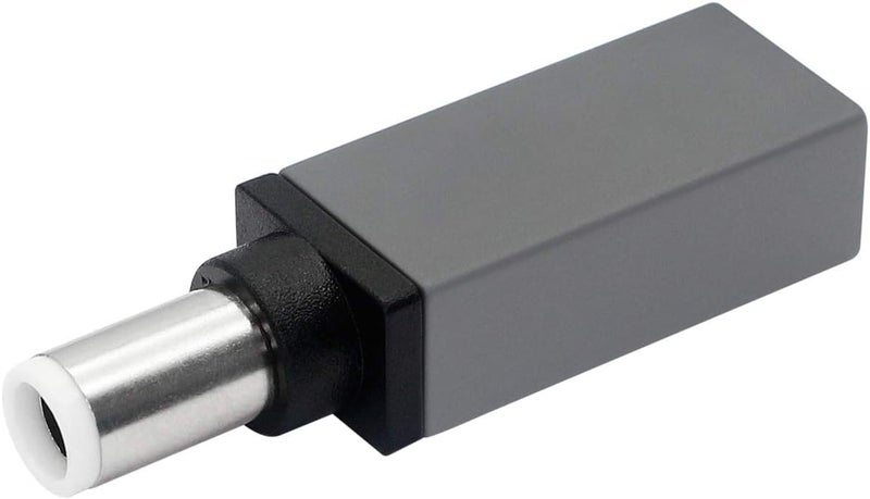 CERRXIAN 100W PD USB Type C Female Input to DC 74mm x 50mm 74x06 Power Charging Adapter for D830 D820 D630 D620 D610 D520 E4310 E4300 E5400100w7406Da Silver Grey - Image 1