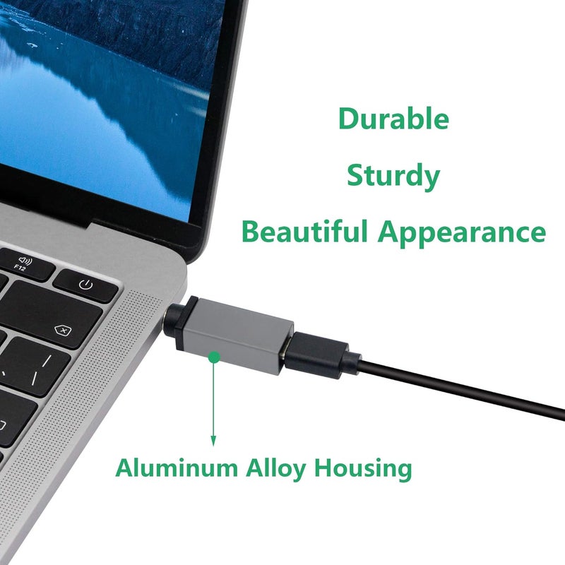 CERRXIAN 100W PD USB Type C Female Input to DC 74mm x 50mm 74x06 Power Charging Adapter for D830 D820 D630 D620 D610 D520 E4310 E4300 E5400100w7406Da Silver Grey - Image 5