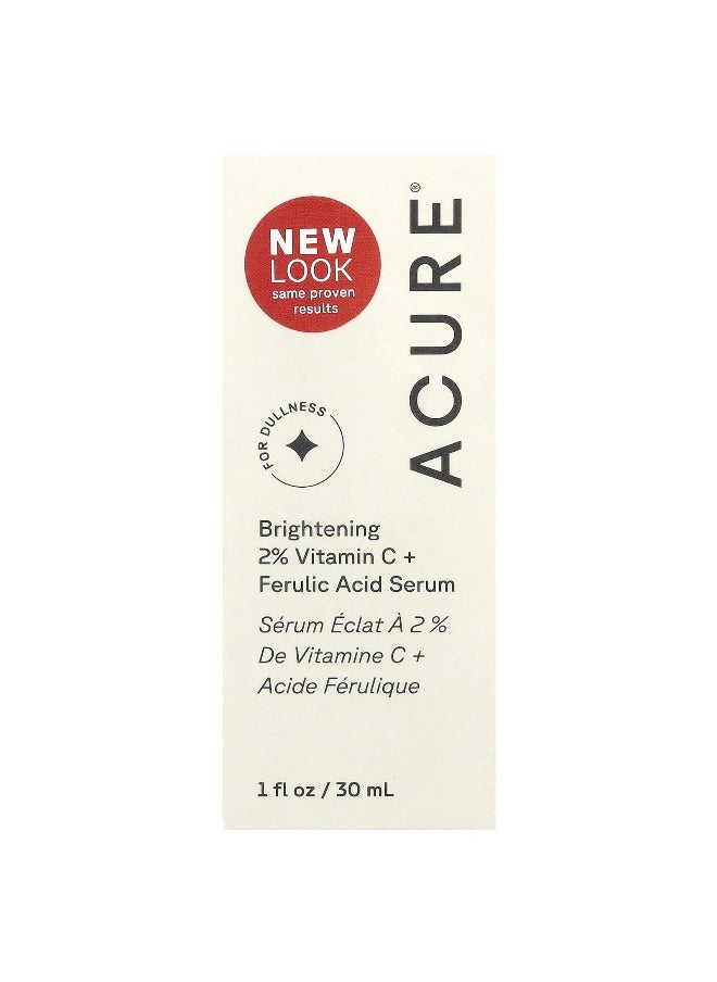Acure ACURE, Brightening 2% Vitamin C + Ferulic Acid Serum, 1 fl oz (30 ml)  - Image 2